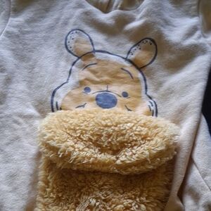 Disney Cream and Tan Winnie the Pooh Bodysuit